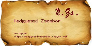 Medgyessi Zsombor névjegykártya
